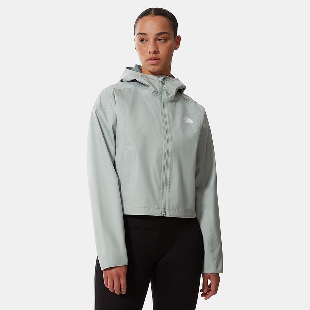 The North Face Rain Jacket Womens Australia - The North Face Cropped Quest Green Hiking (WOM-820315)